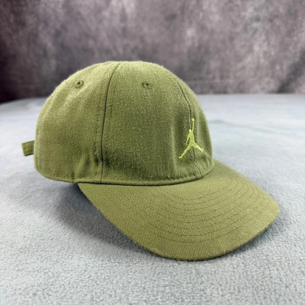 Nike Jordan Jumpman Youth Baseball Cap Olive Green Strapback Hat 1922-E5B‎ 317